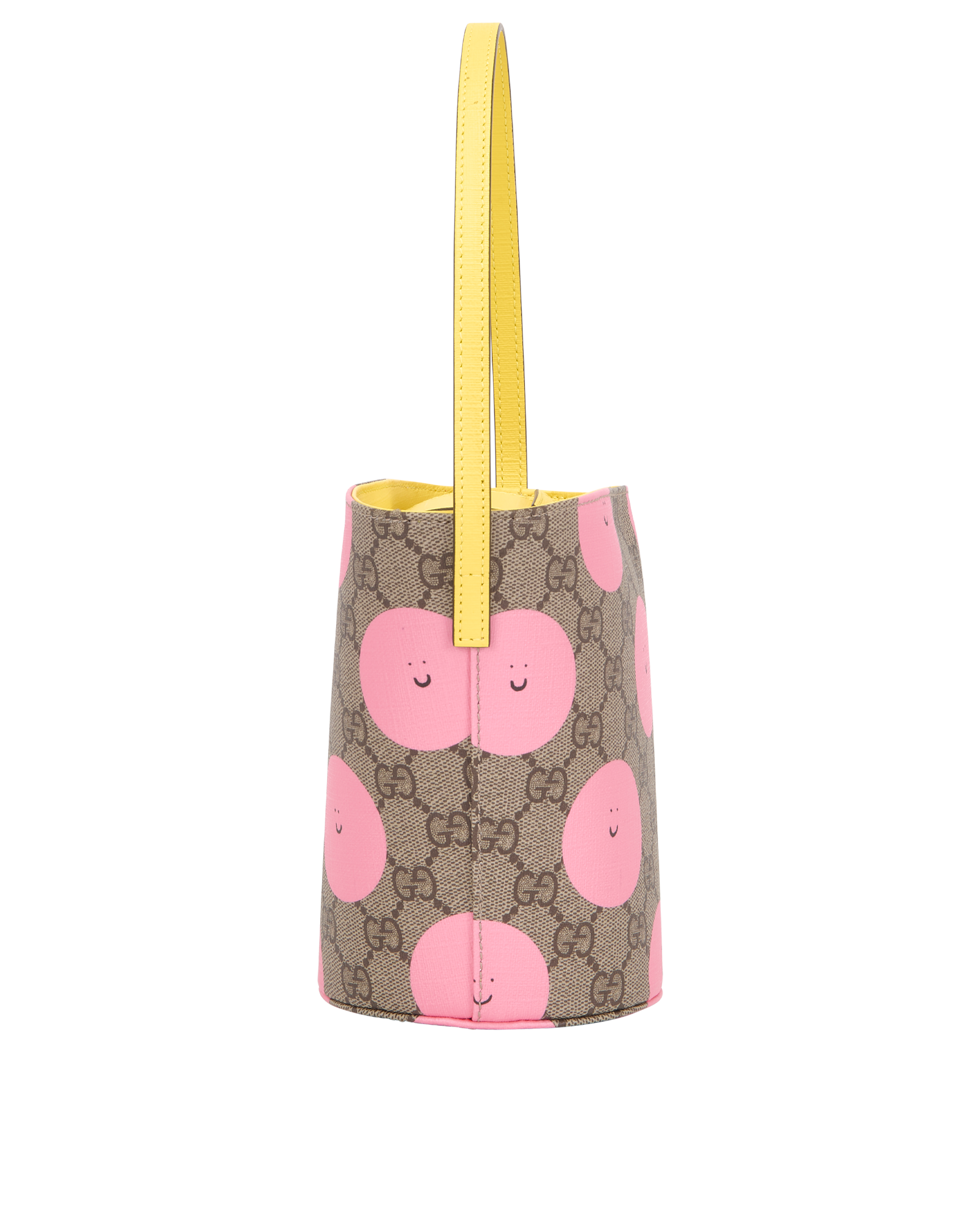 Printed GG Bucket Bag, &pound;350, Handbags, Beige, Canvas, Side view